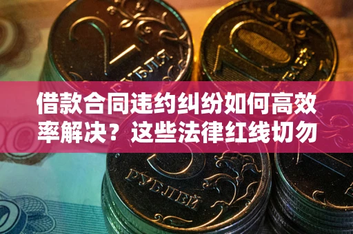 济南借款合同违约纠纷如何高效率解决？这些法律红线切勿触碰