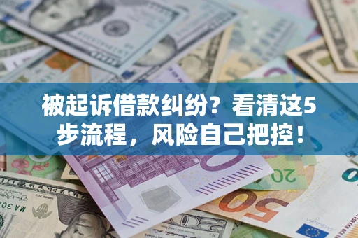 济南被起诉借款纠纷？看清这5步流程，风险自己把控！