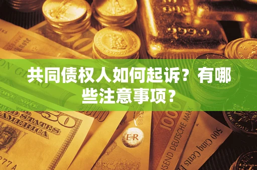 济南共同债权人如何起诉？有哪些注意事项？